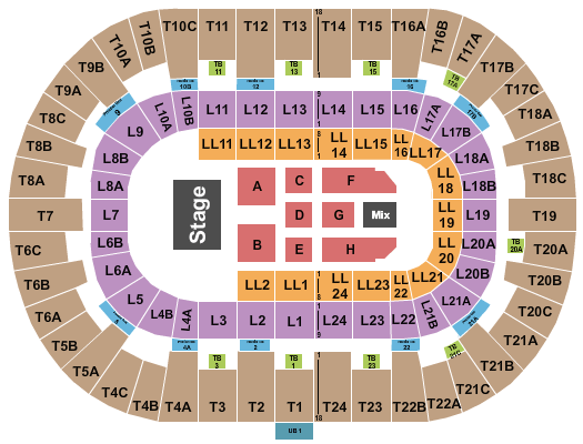 Pechanga Arena Journey Seating Chart